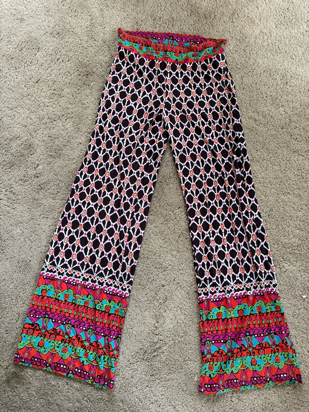 Trina Turk Venice Beach Wide Leg Palazzo Pants S
